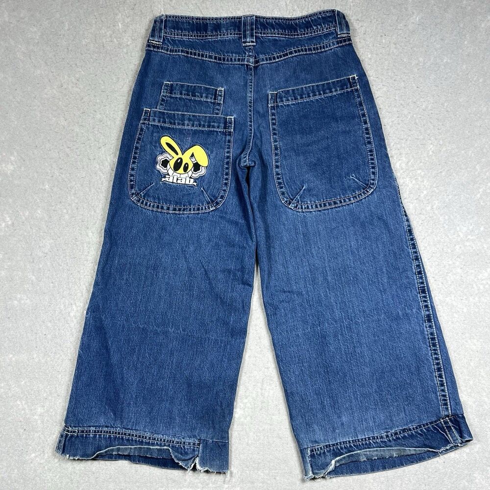 A.LAB Mega Rave Y2K Wide Leg Jeans Men’s 27 Baggy Skater Denim Pants Grunge